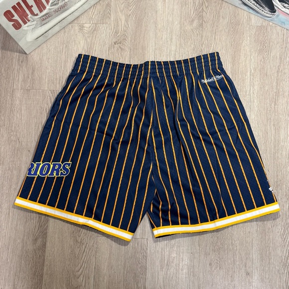 New Golden State Warriors Mitchell & Ness City Collection Mesh Shorts Mens L-3Xl - Picture 6 of 11